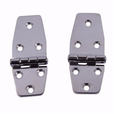 2Pcs Boat Marine Flush Door Hinges 3.8"X1.4" Aisi 316 Stainless Steel ...