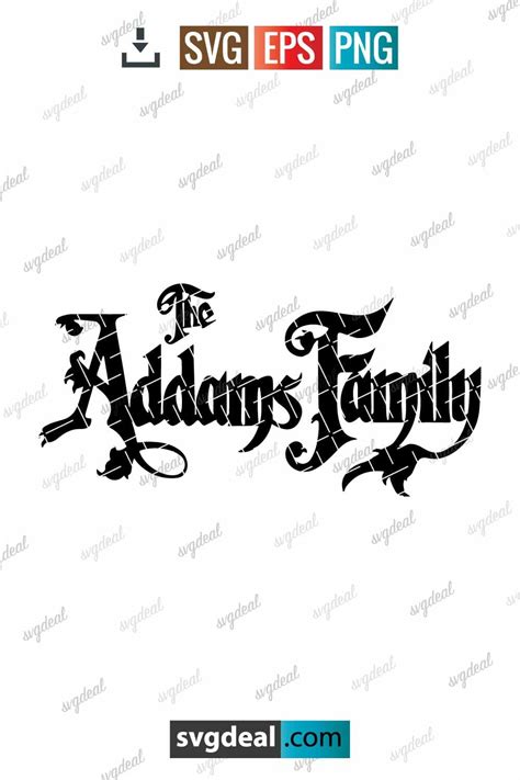 Free Addams Family Logo Svg - SVGDeal.com