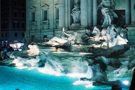 Trevi Fountain | Night shot of the Trevi Fountain. Nikon F4.… | Flickr