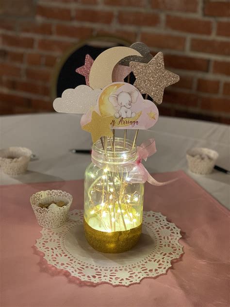 Moon and Stars Baby Shower Centerpieces