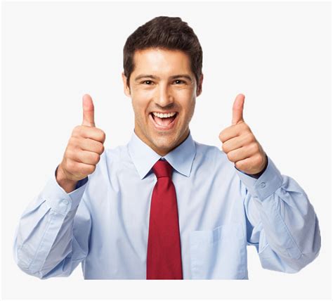 Man With Thumbs Up Png , Png Download - Thumbs Up Guy Png, Transparent Png - kindpng