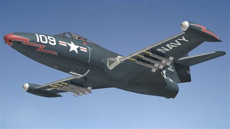 Grumman F9F Panther 3D Model - TurboSquid 2029112