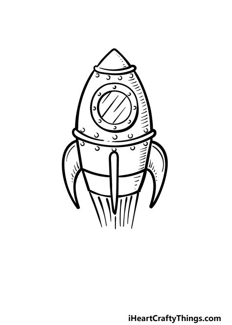 Rocket Ship Drawing