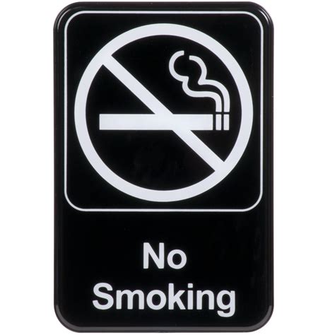 No Smoking Sign White