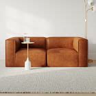 Remi Leather Modular Sofa (72"–108") | West Elm