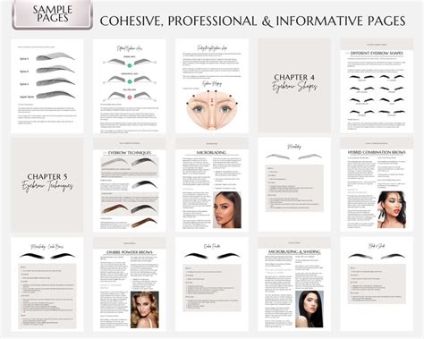 PMU Eyebrows Training Manual, Ombre, Powder Brows, Microblading, Microshading, Color Correction ...