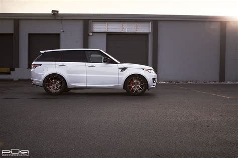 White Range Rover Sport Shod in Gunmetal PUR Rims — CARiD.com Gallery