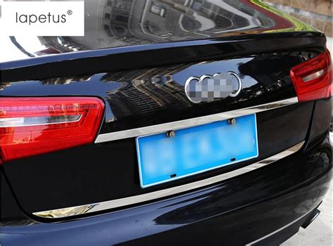 LAPETUS Accessories Fit For Audi A6 Sedan 2013 2017 STAINLESS REAR DOOR TRUNK BOOT TRIM EXTERIOR ...