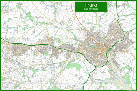 Truro Street Map | I Love Maps