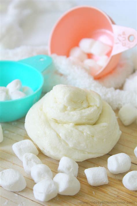 Edible Marshmallow Slime Recipe - Messy Little Monster