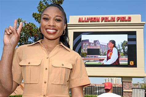 Home of USC track and field team renamed Allyson Felix Field