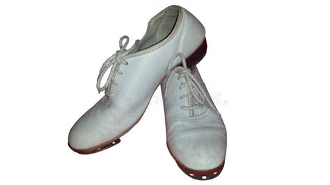 Isolated Pair of Worn Clogging Shoes for Tap Dance or Clog Dance. Stock ...