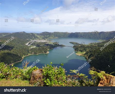 Sete Cidades Volcano Crater Lagoons Located Stock Photo 2162219791 | Shutterstock