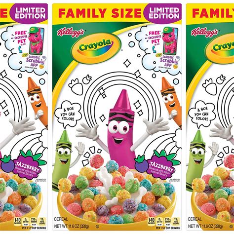 Kellogg’s Is Releasing a Crayola Cereal With a Box That Doubles as a Coloring Book | Birthday ...