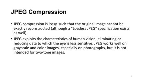 Jpeg compression | PPT