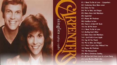 The Carpenters Greatest Hits- Carpenters Greatest Playlist - YouTube