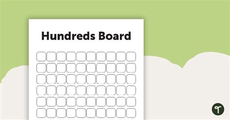 Blank Hundreds Chart Template | Teach Starter