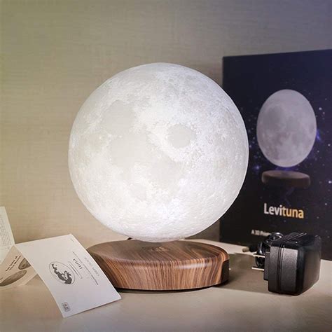 This Levitating Moon Lamp Lights Up A Room With Stunning Moonlight