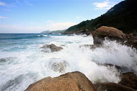 Lopes Mendes Beach Ilha Grande Brazil Stock Photo - Image of famous, grande: 34961682