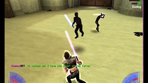 Star Wars Jedi Knight: Jedi Academy Multiplayer Dueling - YouTube