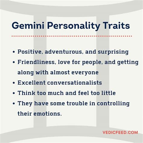 Gemini Personality Traits - Characteristics and Mithuna Rashi