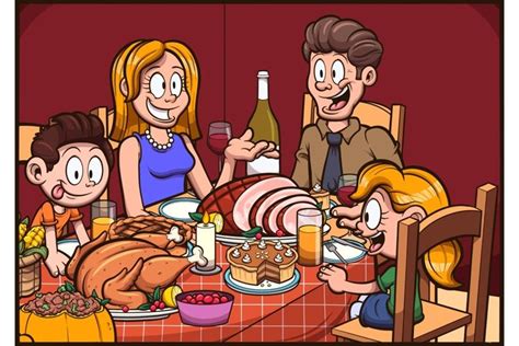 Family Having Thanksgiving Dinner