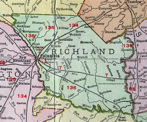 Richland County Map - Terminal Map