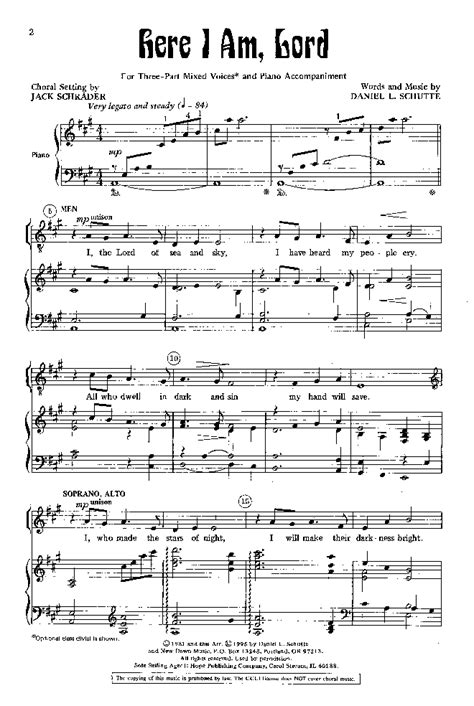 Here I Am, Lord (Three-Part Mixed ) by Danie | J.W. Pepper Sheet Music