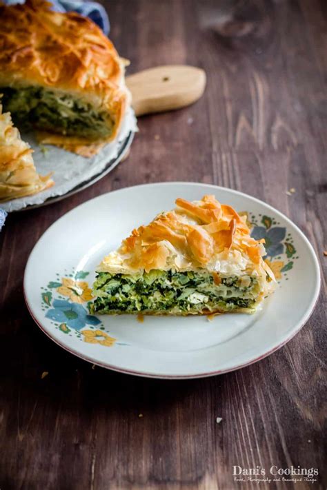 Spinach and Leeks Filo Pie - Dani's Cookings