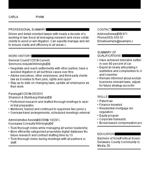 Winning Lawyer Resume Example | MyPerfectResume