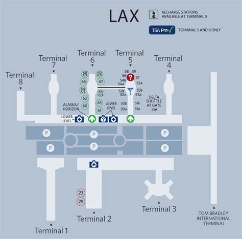 Los Angeles Airport Map Layout