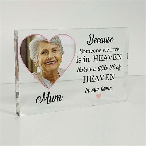 Personalised Mum, Mother In Loving Memory Photo Acrylic Block ...