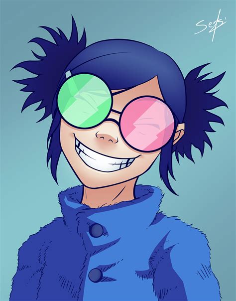 Gorillaz Noodle Fanart Little drawing of noodle from gorillaz in tribute to their very next album