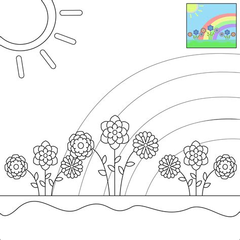 Flower Garden Colouring Pages | Fasci Garden