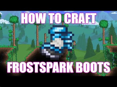 How To Craft Frostspark Boots - Terraria Tutorials - YouTube