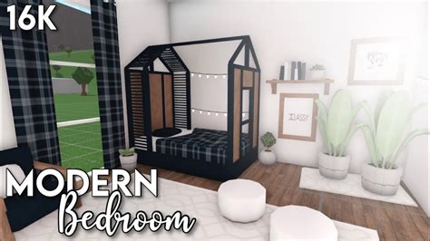 16k Modern Bedroom | Bloxburg ROBLOX speedbuild - YouTube