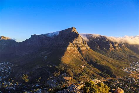 Table Mountain - Cape Town, South Africa as seen from Lion's Head at ...