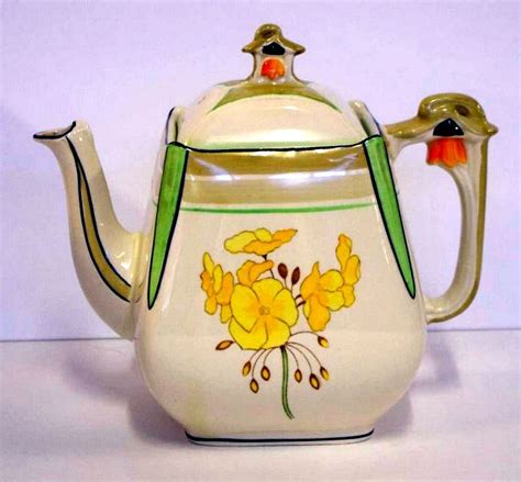 Art Deco Burleigh Ware Teapot - Burleigh Ware - Ceramics