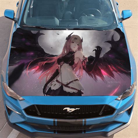 Anime Hood Wrap, Anime Decals For Cars, Anime Car Wrap, Jeep, girl – Favor Graphics