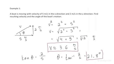 Solving Problems Calculating an Object's Resultant Velocity from its ...