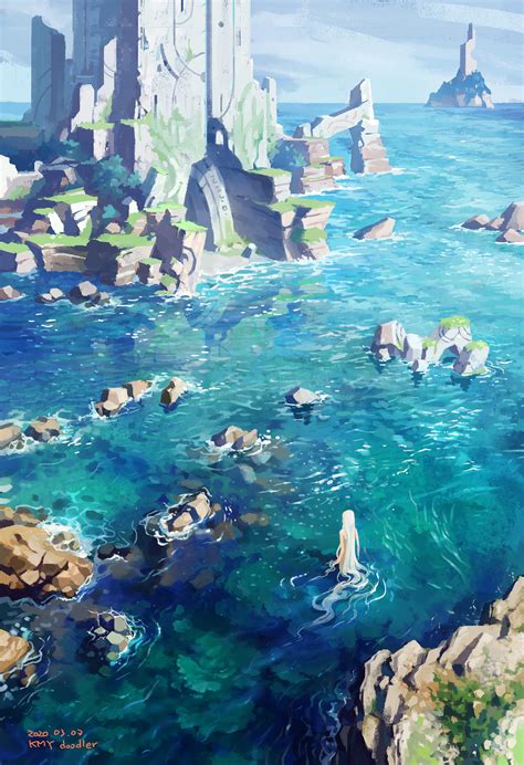 ArtStation - Blue sea