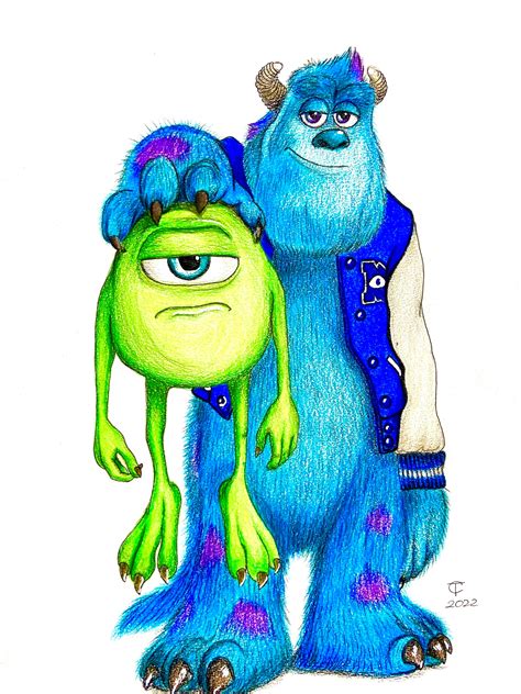 How To Draw Mike Wazowski And Sully