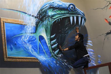 Incredible 3D optical-illusion paintings