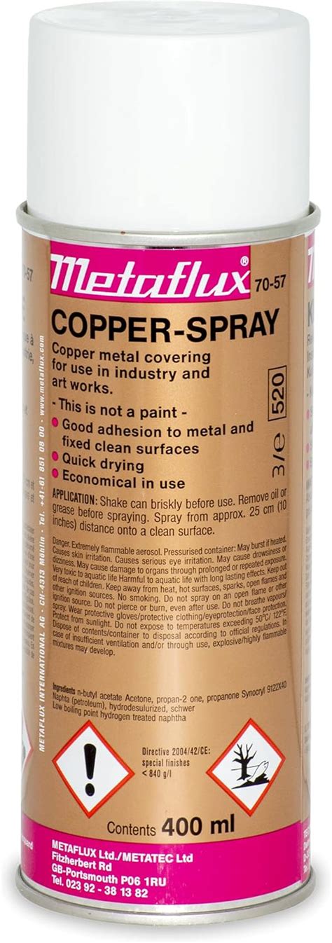 Amazon.com: Metaflux 70-57 Copper Spray high-density coating with ...