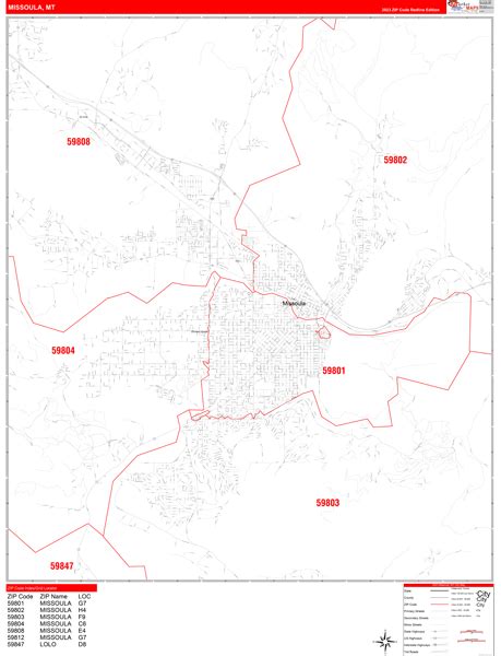 Missoula Mt Zip Code Map - Bunnie Valentia