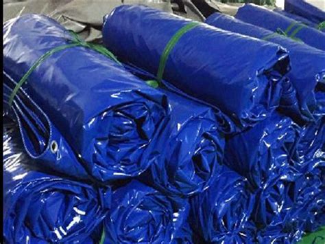 1000 *1000 18 * 18 Laminated Blue Waterproof PVC Tarp Roll Outstanding Tearing Strength