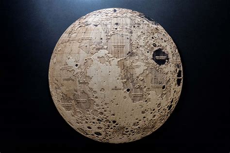 Topographic Map of the Moon - Work - Robin Hanhart