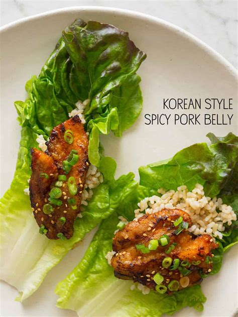 Korean Style Spicy Pork Belly | Spoon Fork Bacon