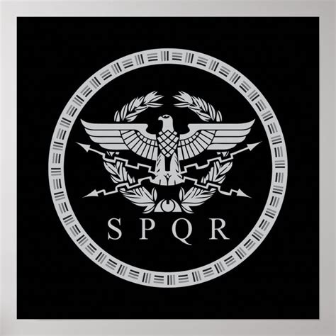 SPQR The Roman Empire Emblem Poster | Zazzle | Roman empire, Empire, Emblems