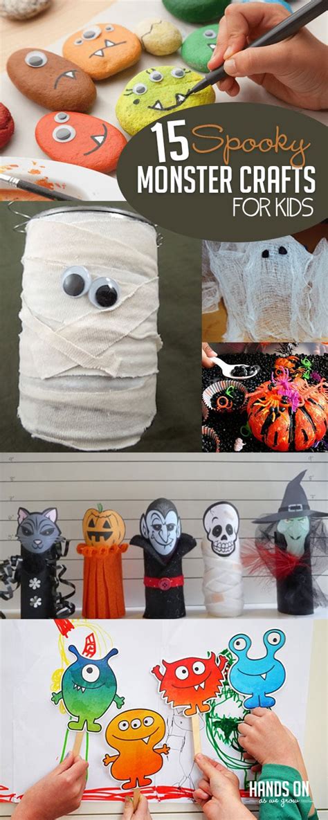 15 Spooky Halloween Monster Crafts for Kids | HOAWG